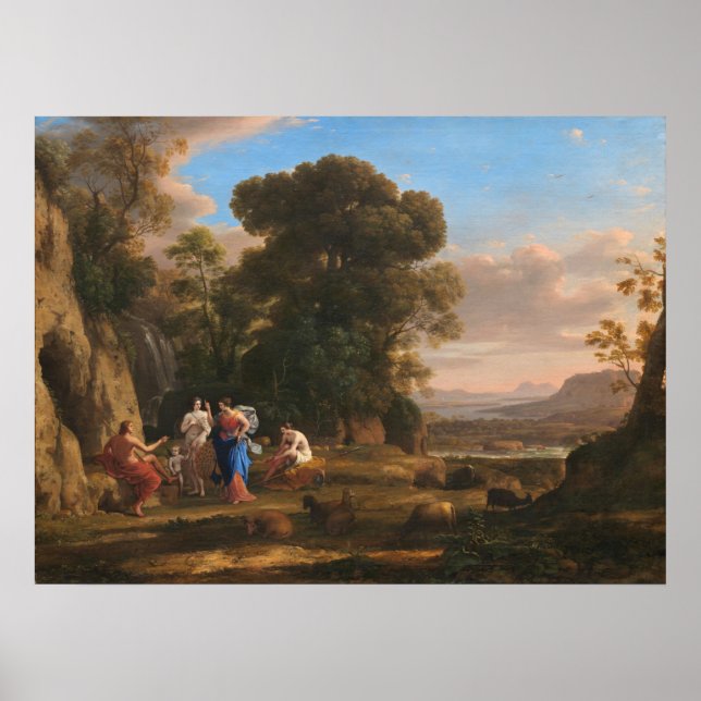 The Judgment of Paris - Claude Lorrain Fine Art Poster (Front)