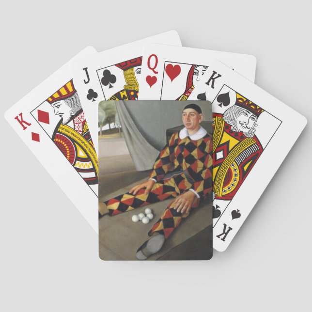 The Juggler (by Antonio Donghi) Playing Cards (Back)