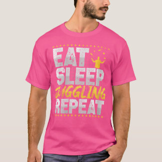 The Juggling Repeat Retro Circus Men Juggling T-Shirt