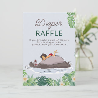 The Jungle Book Baby Shower Diaper Raffle Invitation