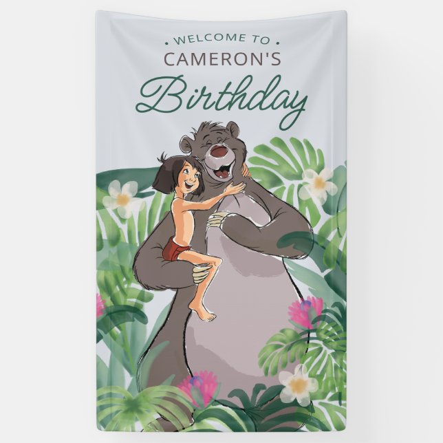 The Jungle Book Birthday Banner (Vertical)
