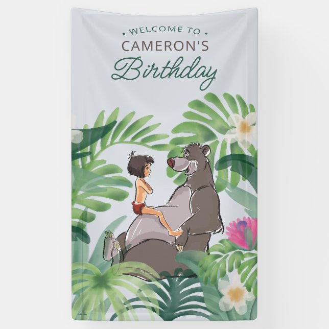 The Jungle Book Birthday Banner (Vertical)