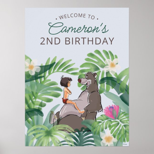 The Jungle Book Birthday Poster (Front)