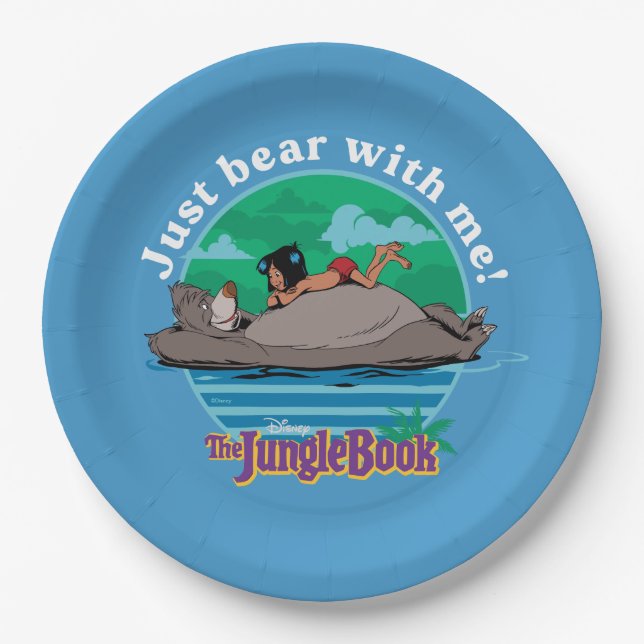 The Jungle Book | Just Bear with Me! Paper Plate (Front)