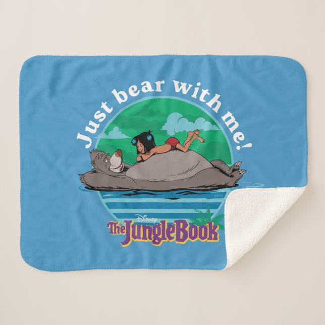 The Jungle Book | Just Bear with Me! Sherpa Blanket (Front (Horizontal))