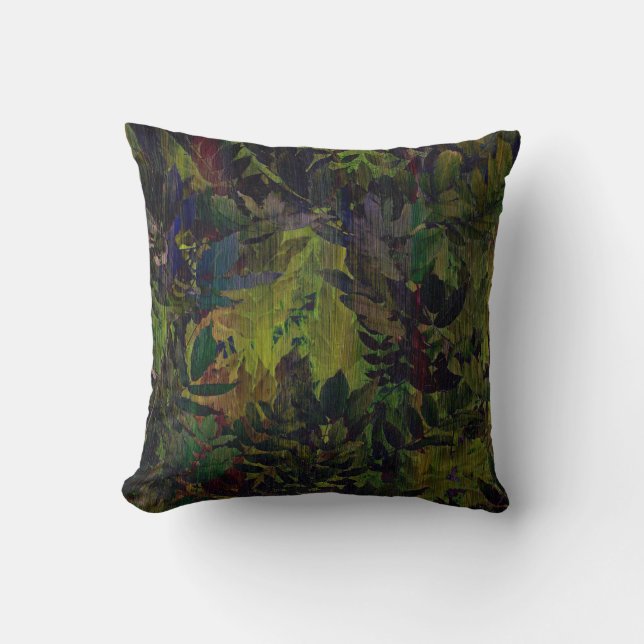 The Jungle Look Throw Pillow (Front)