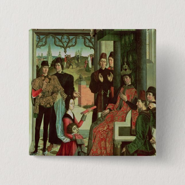 The Justice of the Emperor Otto: Trial by Fire 2 Inch Square Button (Front)