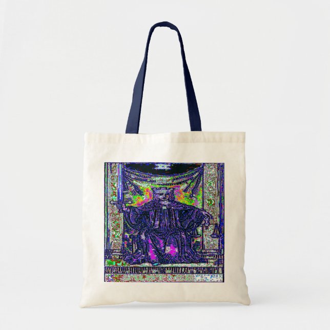 The Justice Tarot Card Tote Bag (Front)