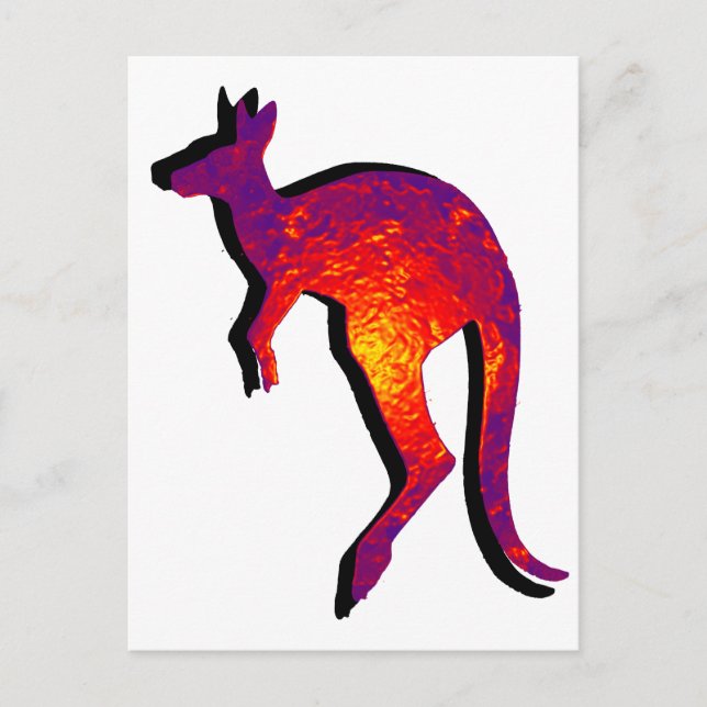 THE KANGAROOS HOP POSTCARD (Front)