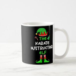 The Karate Instructor Elf Christmas Matching Pajam Coffee Mug