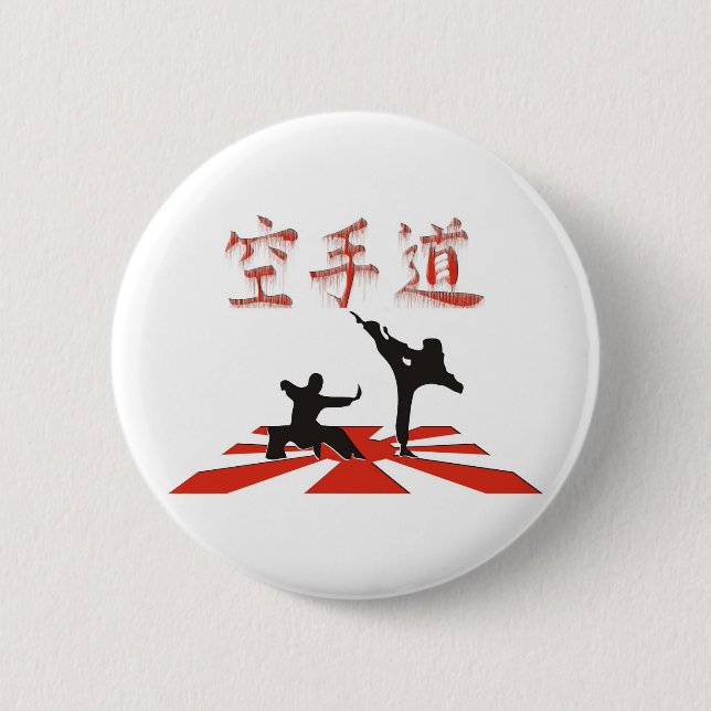 The Karate Perspective 2 Inch Round Button (Front)