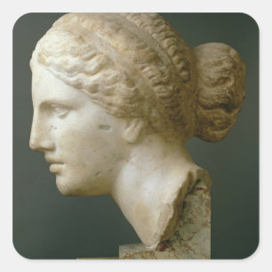The Kauffmann Head, Roman (marble) Square Sticker