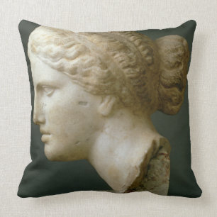 The Kauffmann Head, Roman (marble) Throw Pillow