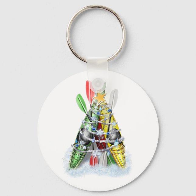 The Kayak Christmas Tree Keychain (Front)