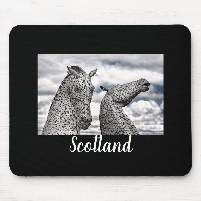 The Kelpies at Falkirk Scenic Scotland Mouse Pad (Front)