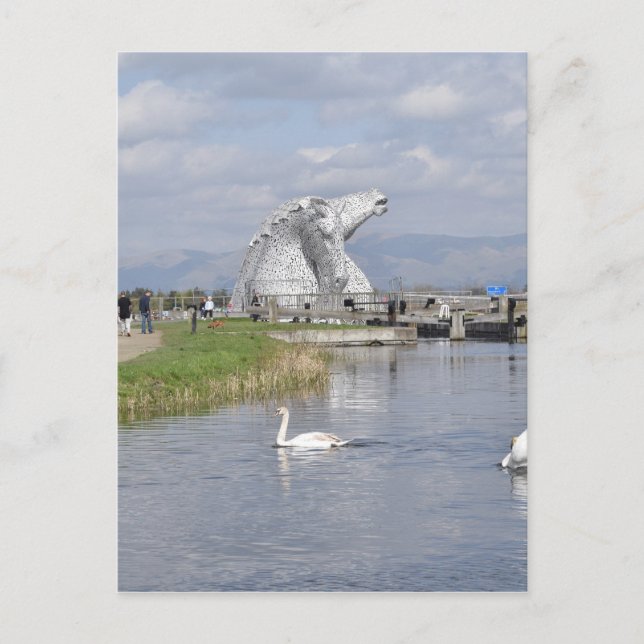 the Kelpies , Helix Park , Falkirk Postcard (Front)