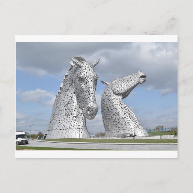 the Kelpies ,  Helix Park , Falkirk , Scotland Postcard (Front)