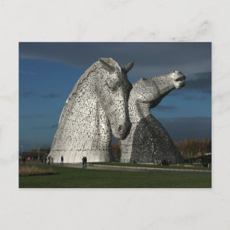 'The Kelpies' photographed by Mike Paget Postcard