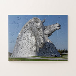 The Kelpies , the Helix, Falkirk jigsaw puzzle