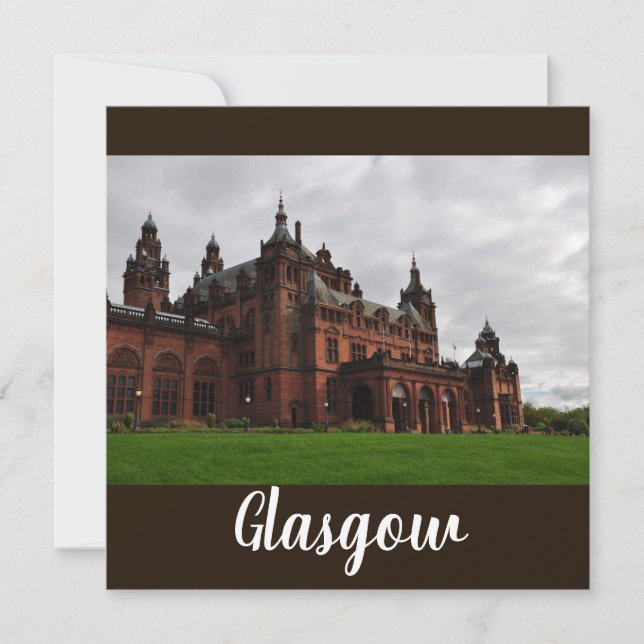 The Kelvingrove Glasgow Flat Square Card (Front)