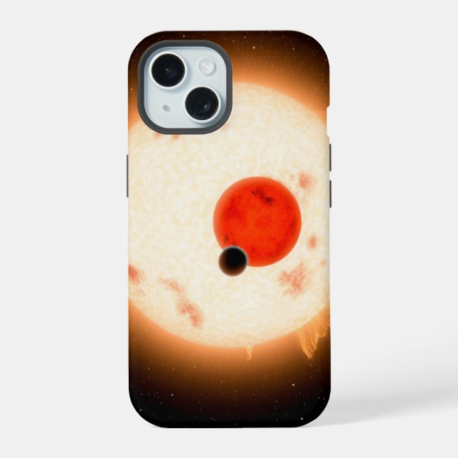 The Kepler-16 System. iPhone 15 Case (Back)