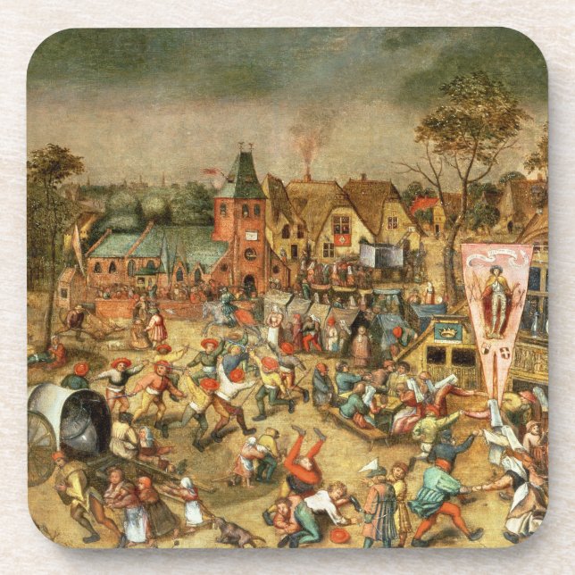 The Kermesse of the Feast of St. George Coaster (Front)