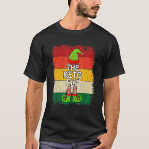 The Keto Elf Matching Group Christmas Party Pajama T-Shirt
