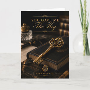 The Key – Elegant Thank You Card Blackmere & Co.