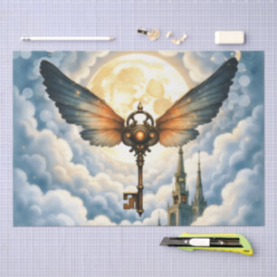 The Key of Eternity – Steampunk Wings Tissue Paper