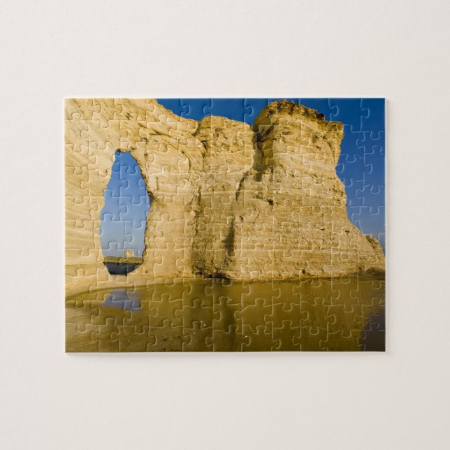 The Keyhole of the Monument Rocks aka Chalk Jigsaw Puzzle (Horizontal)