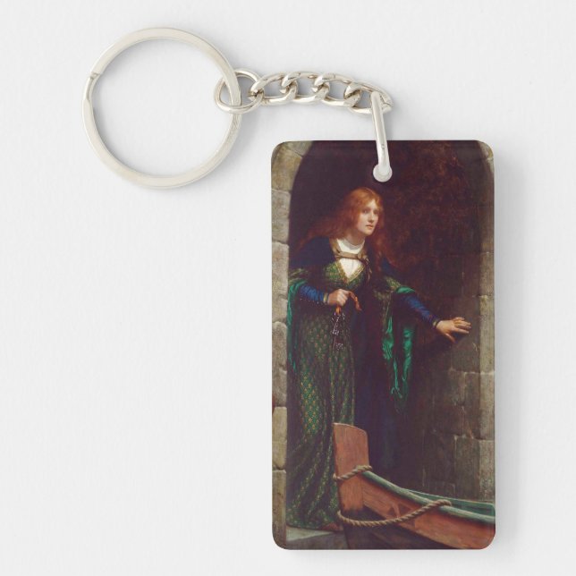 The Keys, c. 1909 by Edmund Blair Leighton Keychain (Front)