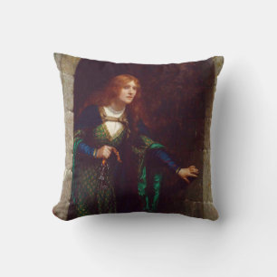 The Keys, c. 1909 by Edmund Blair Leighton Throw Pillow