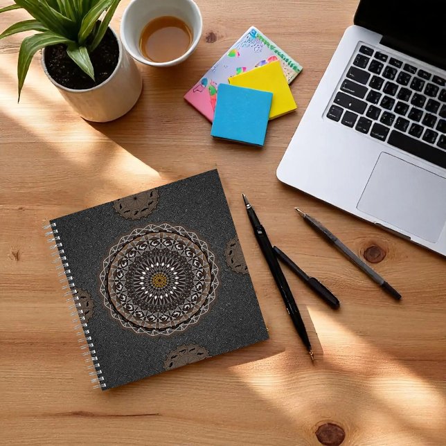 The khaki crocodylus porosus mandala art notebook (Creator Uploaded)