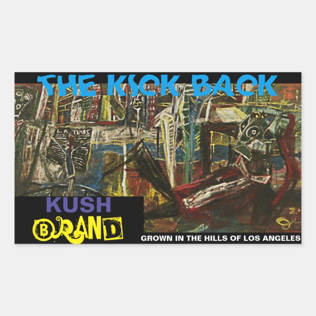 THE KICKBACK KUSH STICKER (Front)