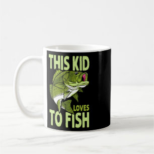 The Kid Loves To Fish Fishing Kid Coffee Mug