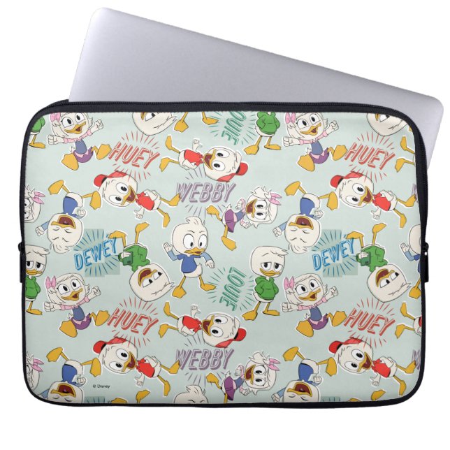 The Kids are Back in Town Pattern Laptop Sleeve (Front)