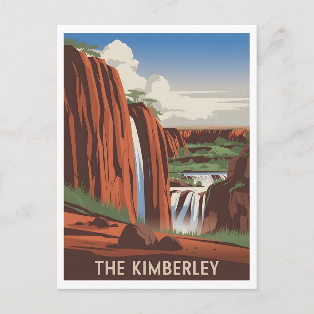 The Kimberley Australia Vintage Postcard (Front)