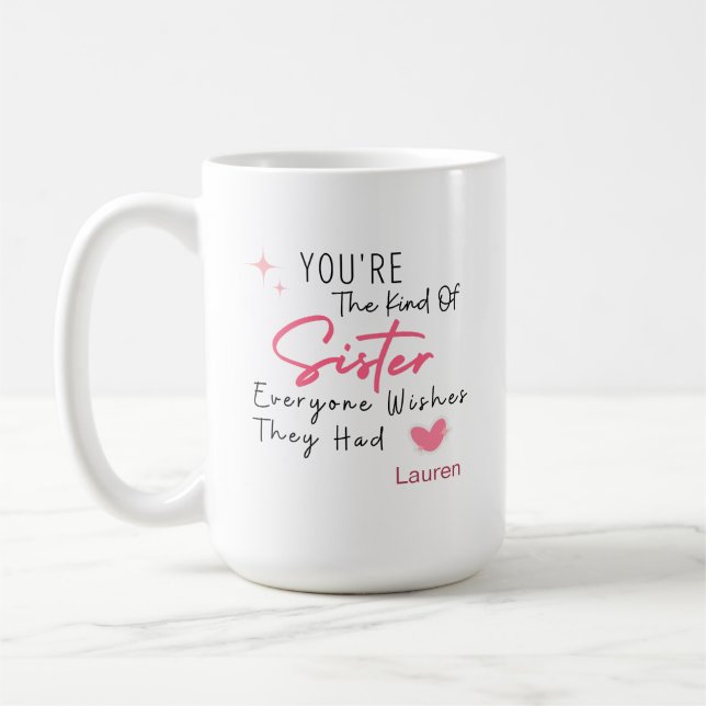 The Kind of Sister Mug - Personalized Gift (Left)