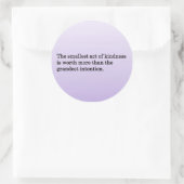 The Kindness of Others Classic Round Sticker (Bag)