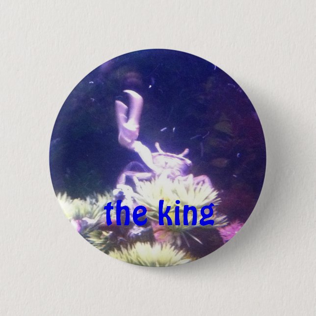 the king 2 inch round button (Front)