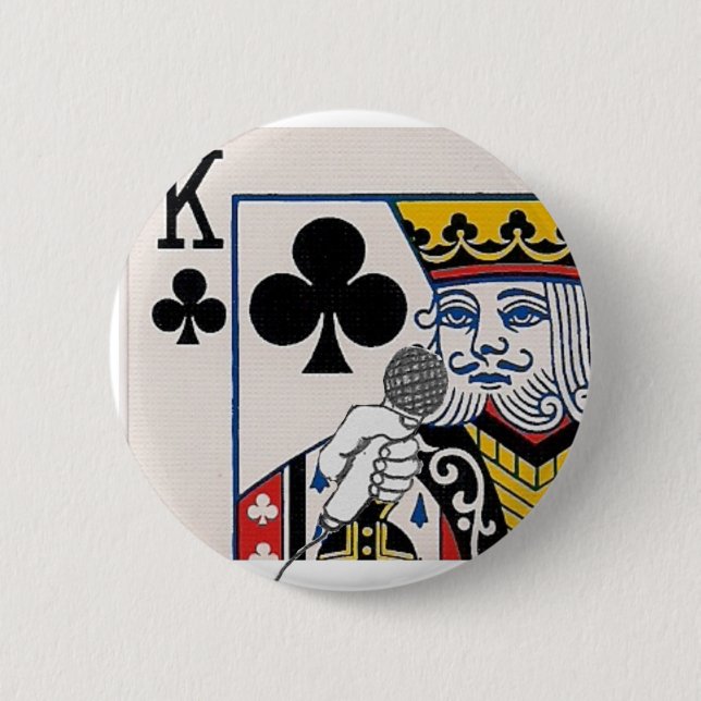 The King 2 Inch Round Button (Front)