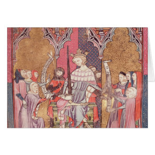 The King Administering Justice