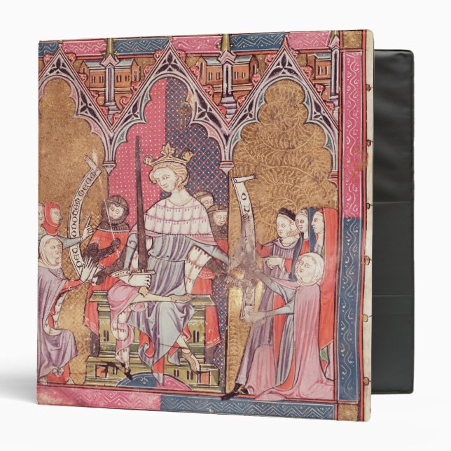 The King Administering Justice Binder (Front/Inside)