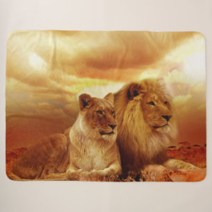 The KING and his QUEEN Sherpa Blanket