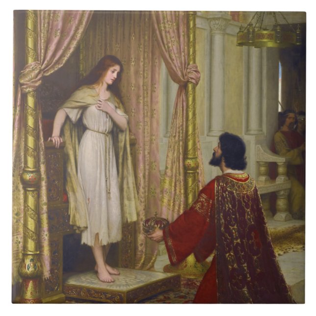 The King and the Beggar Girl Tile (Front)