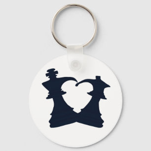 The king and the queen are in love keychain