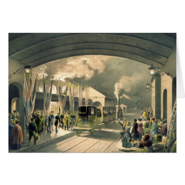 The King at New Cross Station (litho) (Front Horizontal)