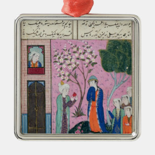 The king bids farewell metal ornament