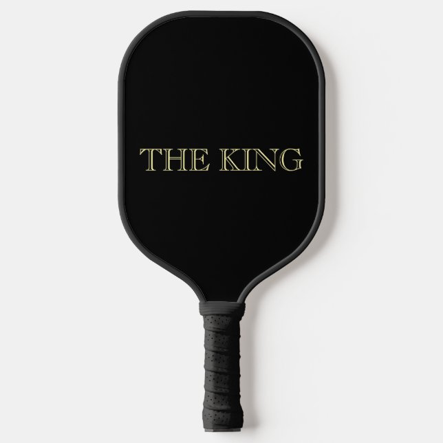 The King Black Gold Luxury Minimal Design Pickleball Paddle (Front)