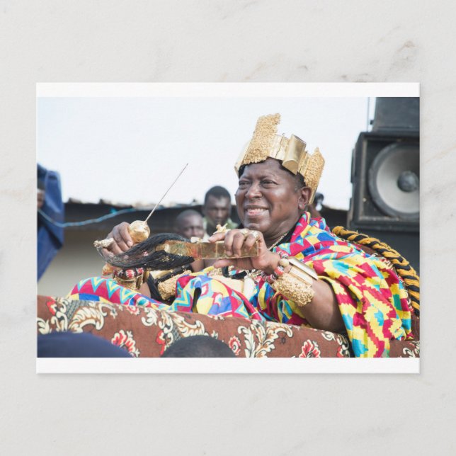 The king carried in triumph. postcard (Front)